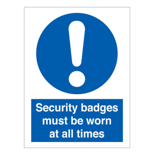 Security Badge Sign (30305V)